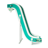 Modular plastic belt conveyor
